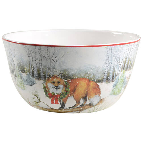 Winter Forest 11" Round Serving Bowl
