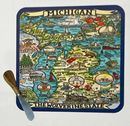 Adventure Destinations Cheese Tray & Spreader Set