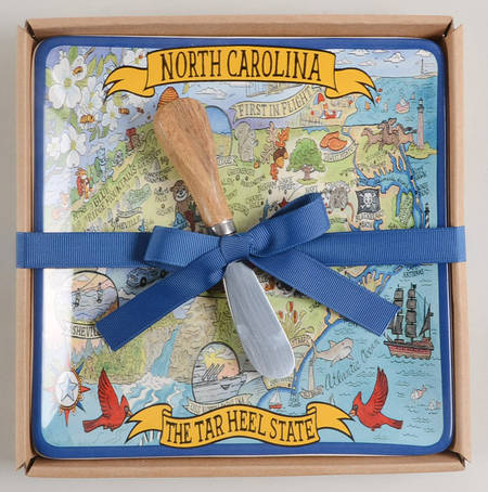 Adventure Destinations Cheese Tray & Spreader Set