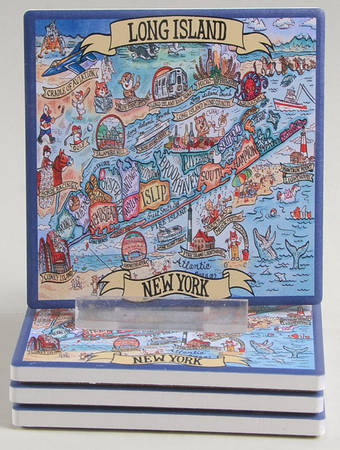 Adventure Destinations Coaster - Set of 4 Motif 11