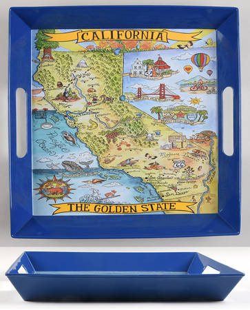 Adventure Destinations 14" Square Melamine Tray