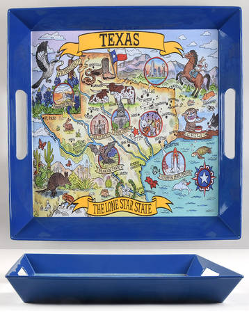 Adventure Destinations 14" Square Melamine Tray