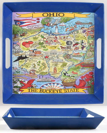 Adventure Destinations 14" Square Melamine Tray