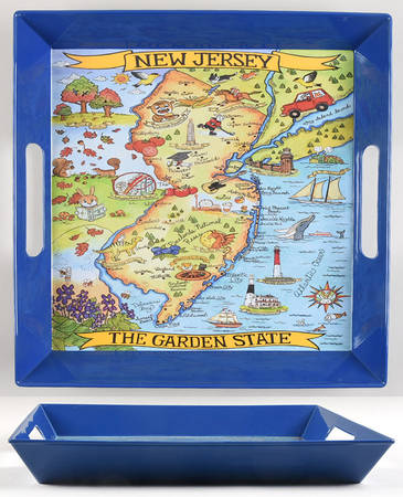 Adventure Destinations 14" Square Melamine Tray