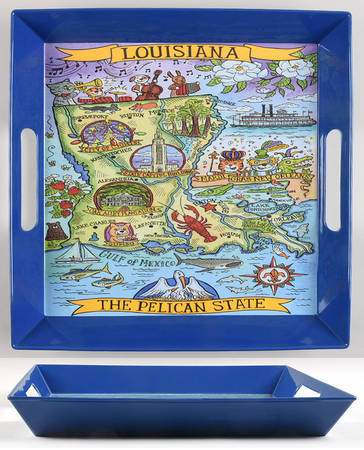 Adventure Destinations 14" Square Melamine Tray