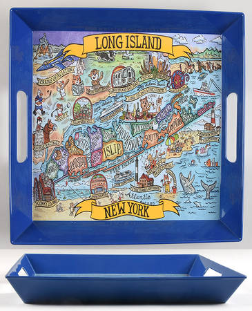 Adventure Destinations 14" Square Melamine Tray
