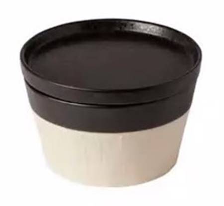 Notos Latitude Black 1 Qt Round Covered Casserole