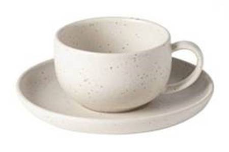 Pacifica Vanilla Flat Cup & Saucer Set