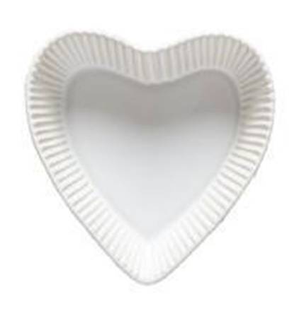 Forma White 5" Heart Shaped Bowl