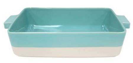 Forma Green 15" Rectangular Baker
