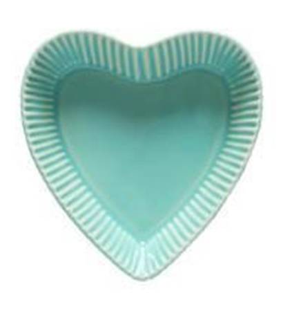 Forma Green 5" Heart Shaped Bowl