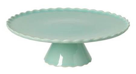 Forma Green 13" Diameter Pedestal Cake Stand