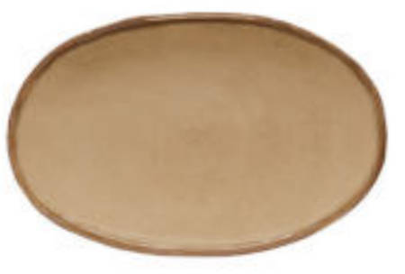 Argila Sierra Tan 19" Oval Serving Platter
