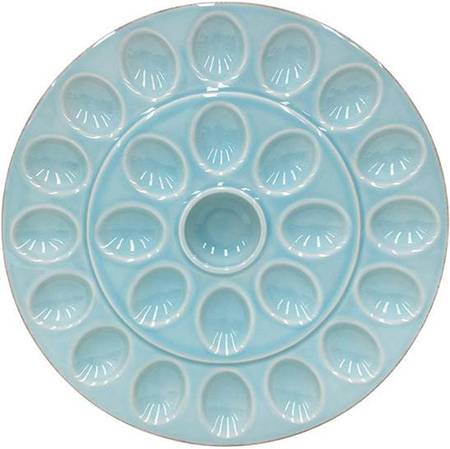 Cook and Host Blue Deviled Egg Platter