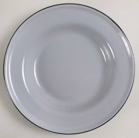 Solid Color Enamelware Salad Plate