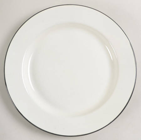 Solid Color Enamelware Dinner Plate