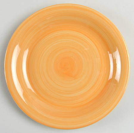 C8G25 Orange Yellow Salad Plate