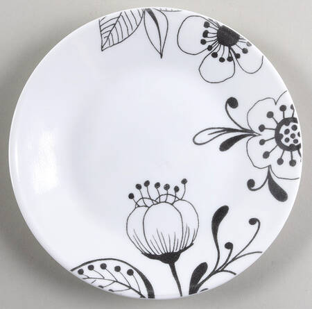 Floral Noir Bread & Butter Plate