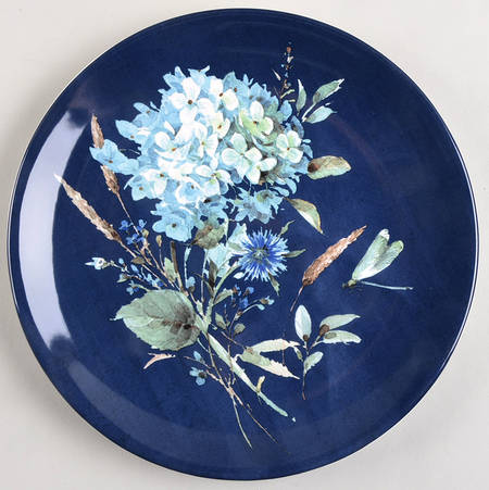 Bohemian Blue Salad Plate