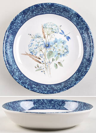 Bohemian Blue 9" Soup/Pasta Bowl