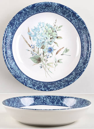 Bohemian Blue 9" Soup/Pasta Bowl