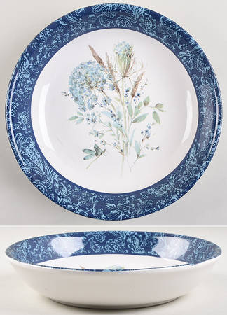 Bohemian Blue 9" Soup/Pasta Bowl