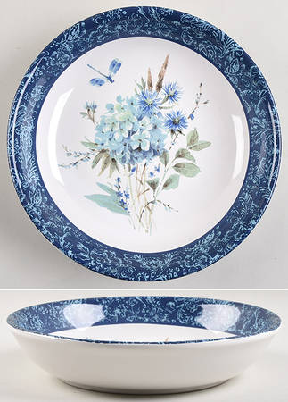 Bohemian Blue 9" Soup/Pasta Bowl