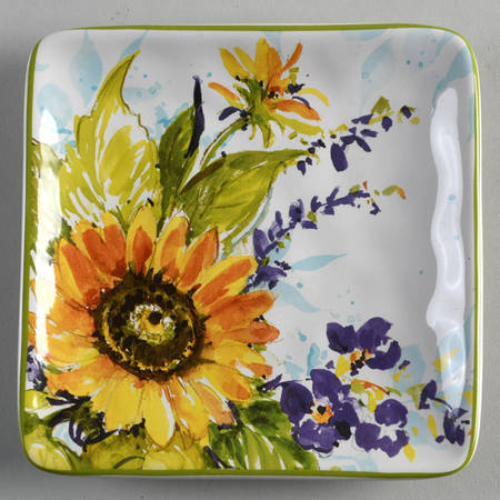 Sun Garden Square Canape Plate