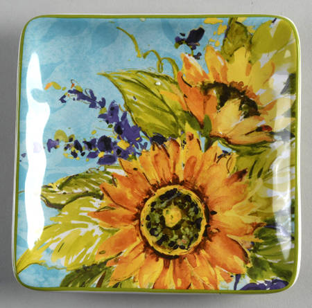 Sun Garden Square Canape Plate