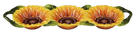 Sun Garden 3 Part Figural Server