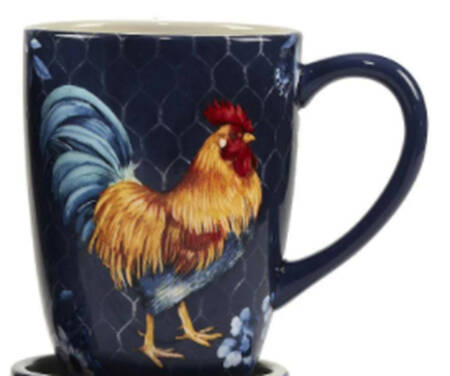 Indigo Rooster Mug