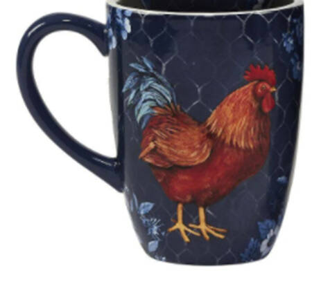 Indigo Rooster Mug