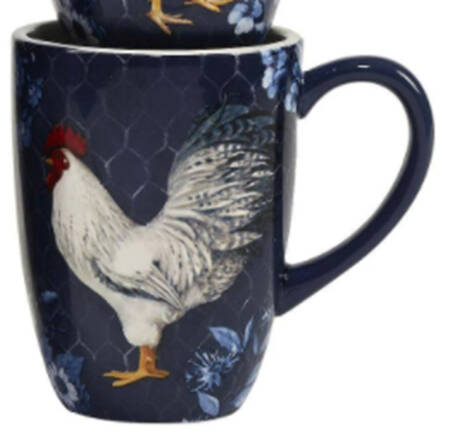 Indigo Rooster Mug