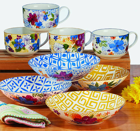 Flower Power 9" Soup/Pasta Bowl
