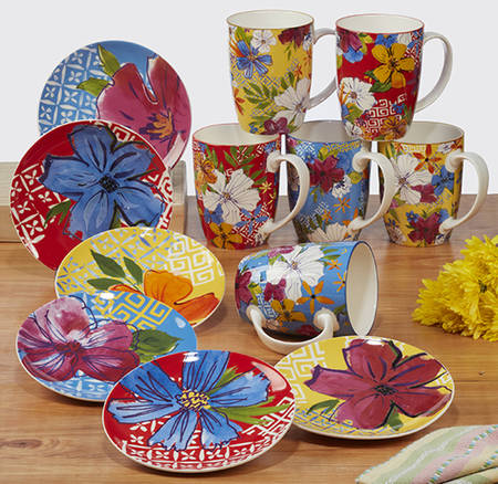 Flower Power Canape Plate