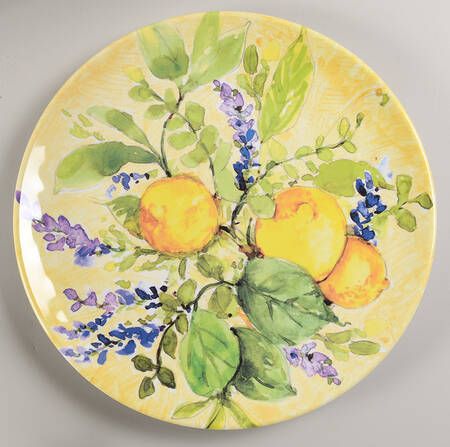 Lemon Zest 14" Chop Plate (Round Platter)