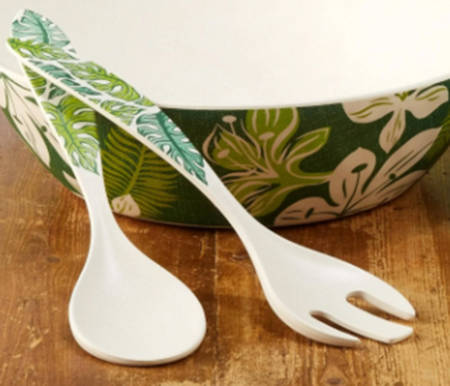 Tropicali 2 Piece Salad Set, Solid Piece