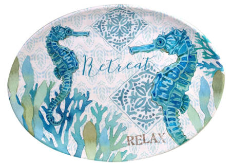 Beachcomber 18" Oval Serving Platter