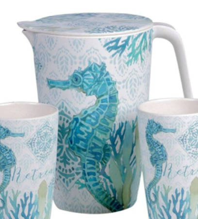 Beachcomber Pitcher & Lid