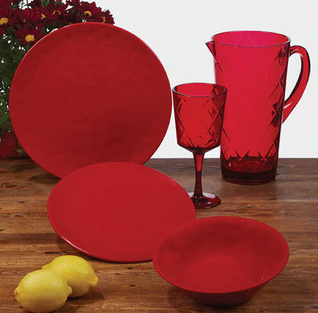 Solid Color Melamine Dinner Plate
