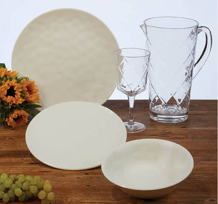 Solid Color Melamine Dinner Plate