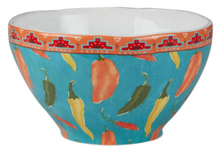 Santa Fe (Veronica Charron) 9" Round Serving Bowl