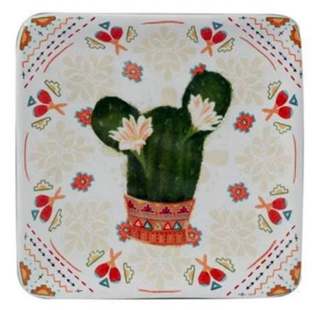 Santa Fe (Veronica Charron) Square Canape Plate