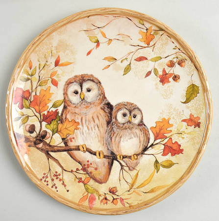 Pine Forest Salad/Dessert Plate