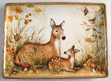 Pine Forest 14" Rectangular Serving Platter