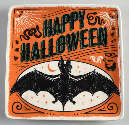 Scaredy Cat Square Salad/Dessert Plate