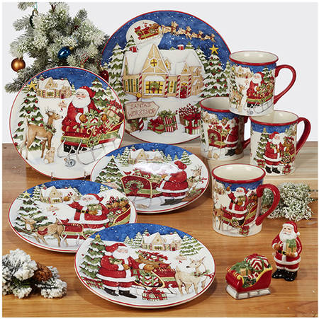 Santa's Workshop Dinner Plate