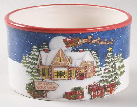 Santa's Workshop Dip Bowl (for Dip and Spreader)