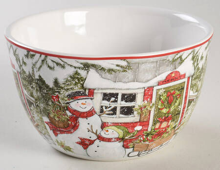 Snowman's Farmhouse Individual Ice Cream Dish