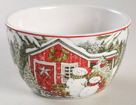 Snowman's Farmhouse Individual Ice Cream Dish